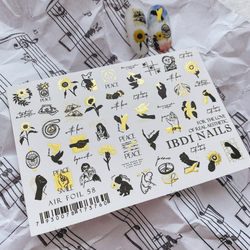 AIR FOIL 58 IBDI NAILS-ALLE SLIDER-Double Beauty Shop