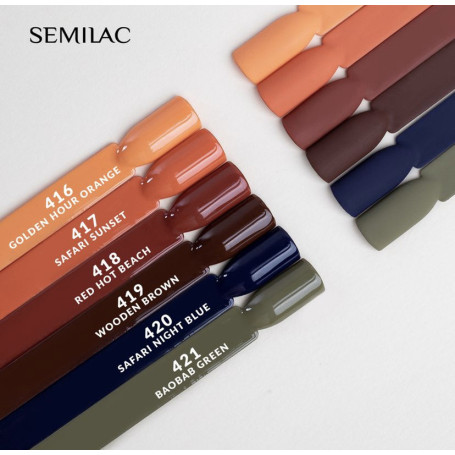 419 WOODEN BROWN UV Nagellack 7ml Semilac