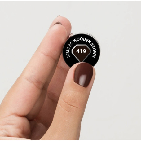 419 WOODEN BROWN UV Nagellack 7ml Semilac