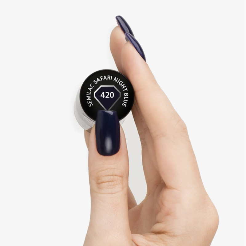 420 SAFARI NIGHT BLUE UV Nagellack 7ml Semilac-Alle Farben SEMILAC-Double Beauty Shop
