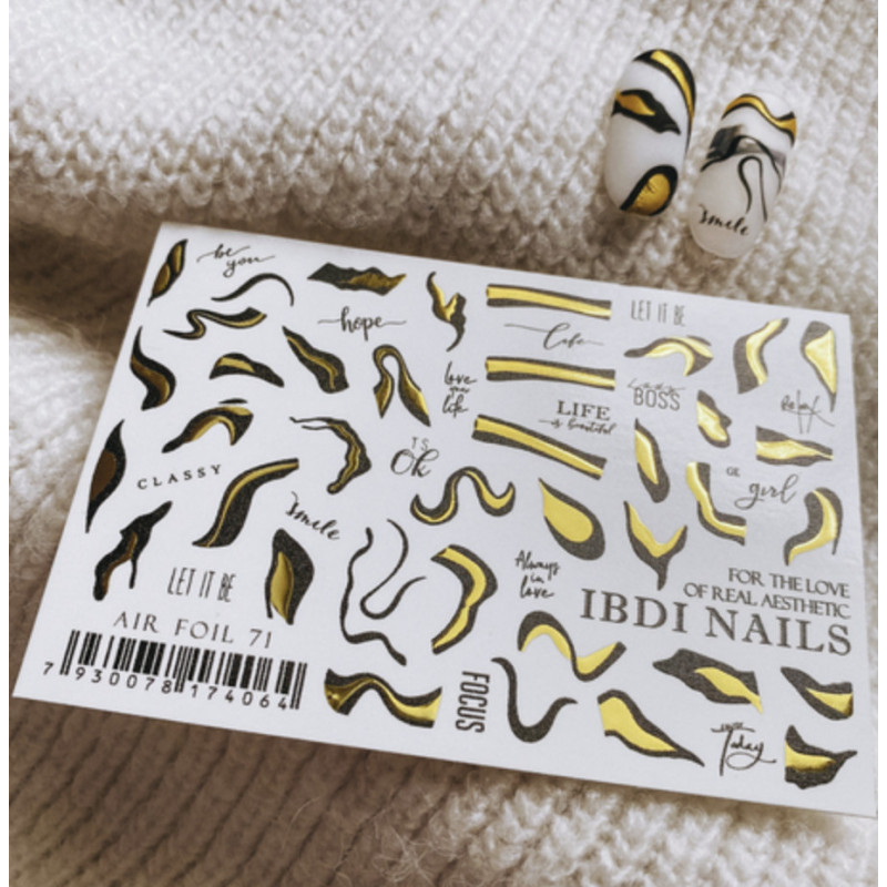 AIR FOIL 71 IBDI NAILS-SLIDERS/WRAPS-Double Beauty Shop