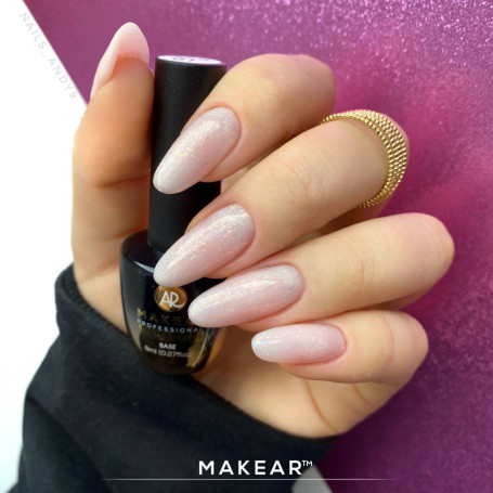 01 Lyra - Sparkling Rubber Base 8ml MAKEAR