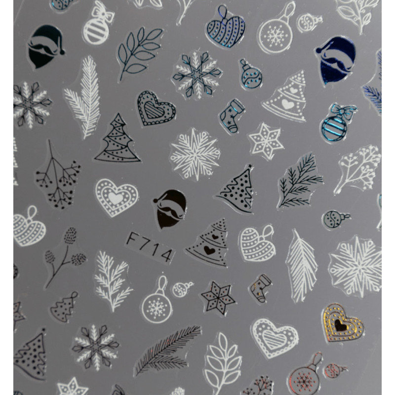 Merry Christmas 2 - Aufkleber NailArt
