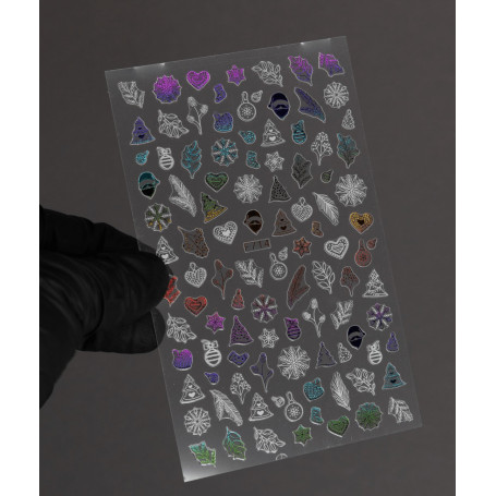 Merry Christmas 2 - Aufkleber NailArt