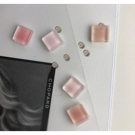 Quadrat Swatch display für Nagellack Glas Transparent (10...