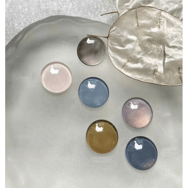 Rund Swatch display für Nagellack Glas Transparent (10 Stück)-PRÄSENTATIONSTIPS-Double Beauty Shop