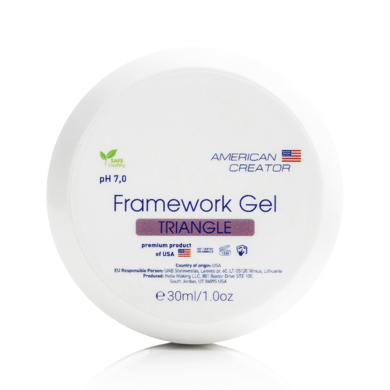 TRIANGLE - FRAMEWORK GEL 30ml AMERICAN CREATOR-MODELLAGE GELE EINPHASEN-SYSTEM-Double Beauty Shop