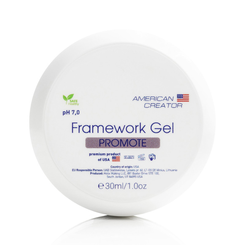 PROMOTE - FRAMEWORK GEL 30ml AMERICAN CREATOR-MODELLAGE GELE EINPHASEN-SYSTEM-Double Beauty Shop