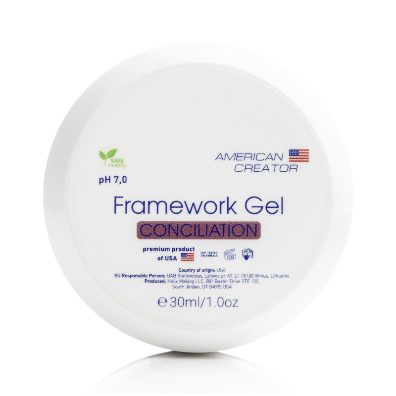 CONCILIATION - FRAMEWORK GEL 30ml AMERICAN CREATOR-MODELLAGE GELE EINPHASEN-SYSTEM-Double Beauty Shop