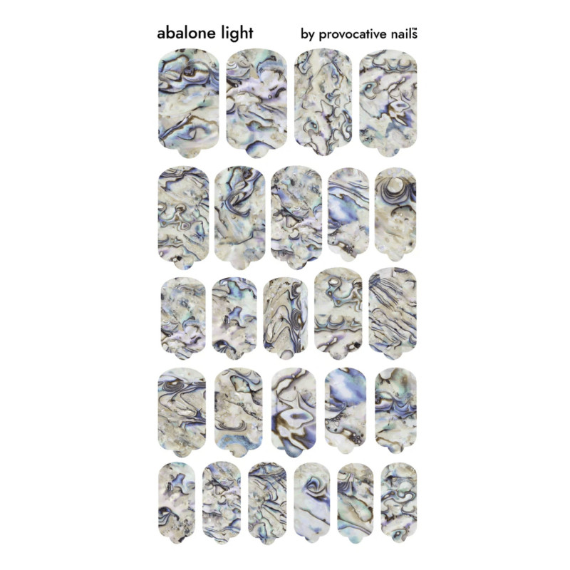Nagelfolie Abalone Light - Nail Wraps by Provocative Nails-NAIL WRAPS SELBSTKLEBEND-Double Beauty Shop