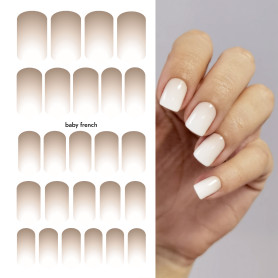 Nagelfolie Baby French - Nail Wraps by Provocative Nails