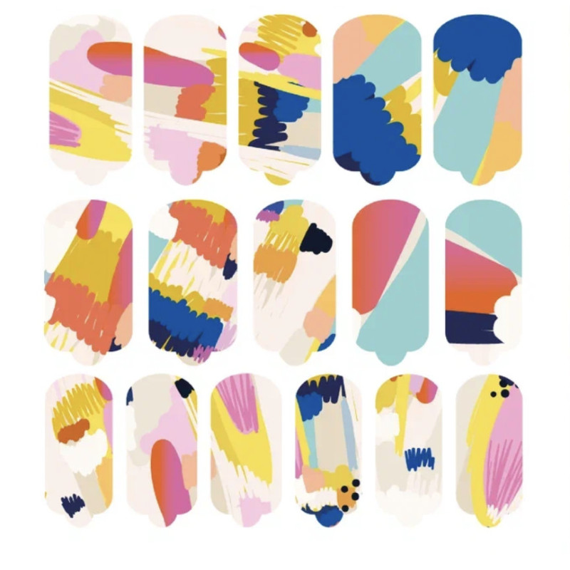 Nagelfolie Bright mood - Nail Wraps by Provocative Nails-NAIL WRAPS SELBSTKLEBEND-Double Beauty Shop
