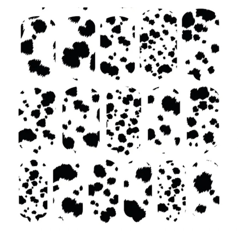 Nagelfolie Cruella's cow - Nail Wraps by Provocative Nails-NAIL WRAPS SELBSTKLEBEND-Double Beauty Shop