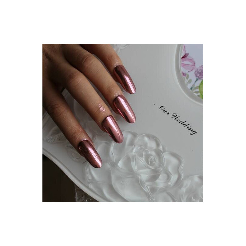 ROSE-GOLD - PIGMENT (0,3g) ZooNail-Mirror-Chrome-Double Beauty Shop