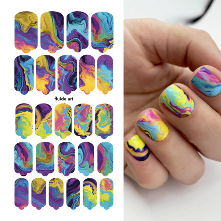 Nagelfolie Fluide art - Nail Wraps by Provocative Nails