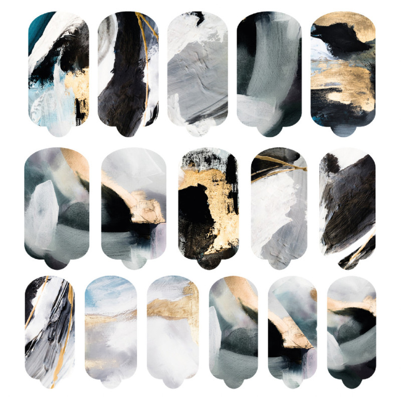 Nagelfolie Saint P - Nail Wraps by provocative nails & safinailstudio-NAIL WRAPS SELBSTKLEBEND-Double Beauty Shop