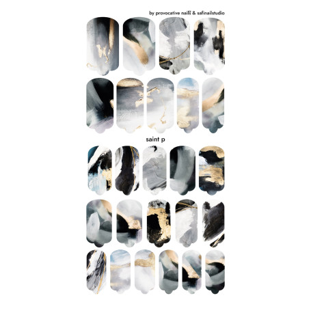 Nagelfolie Saint P - Nail Wraps by provocative nails & safinailstudio