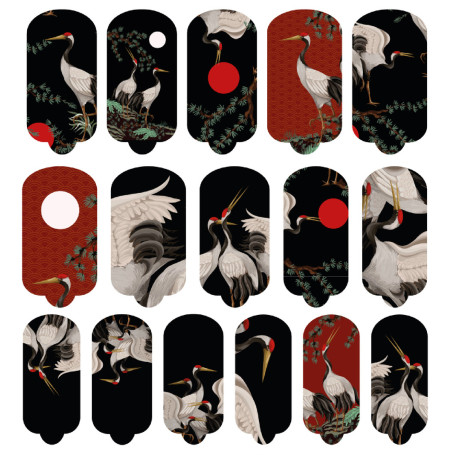 Nagelfolie Kushiro - Nail Wraps by provocative nails & safinailstudio