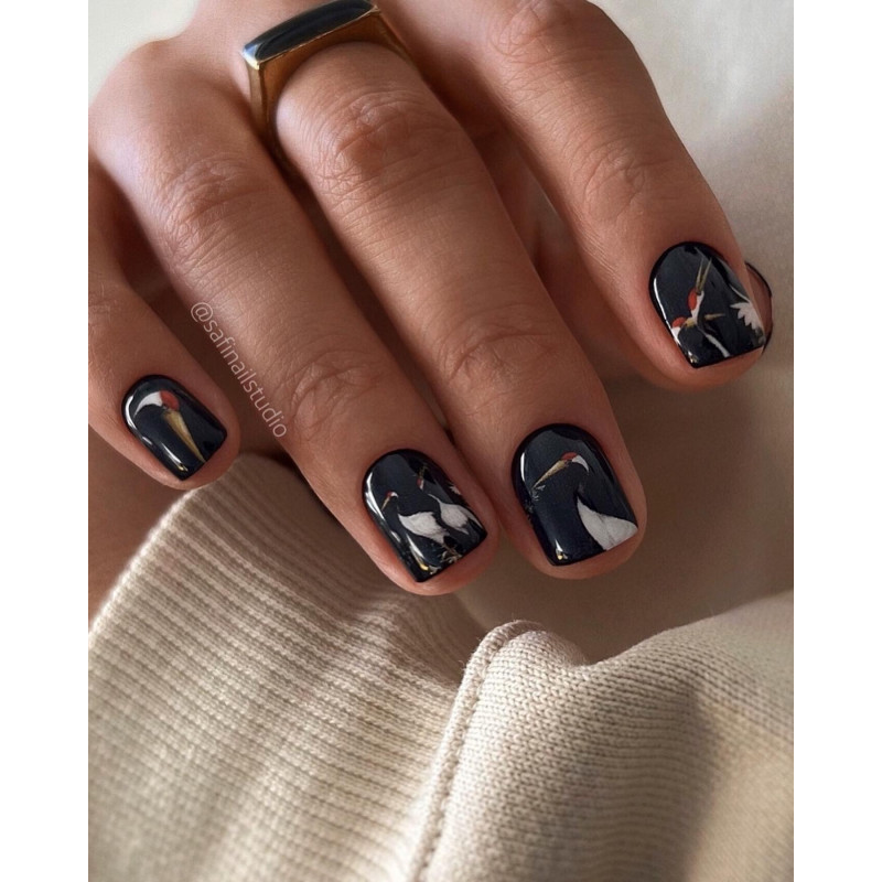 Nagelfolie Kushiro - Nail Wraps by provocative nails & safinailstudio-NAIL WRAPS SELBSTKLEBEND-Double Beauty Shop