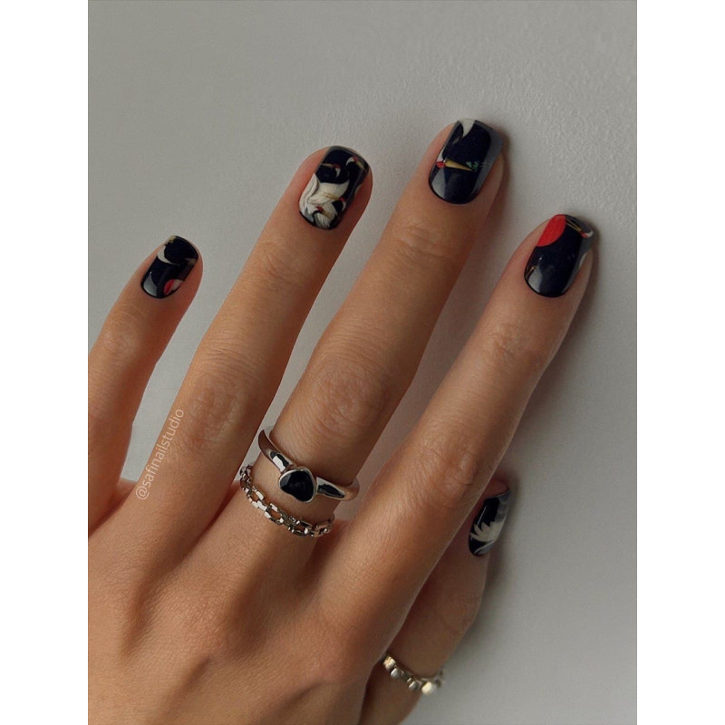 Nagelfolie Kushiro - Nail Wraps by provocative nails & safinailstudio-NAIL WRAPS SELBSTKLEBEND-Double Beauty Shop