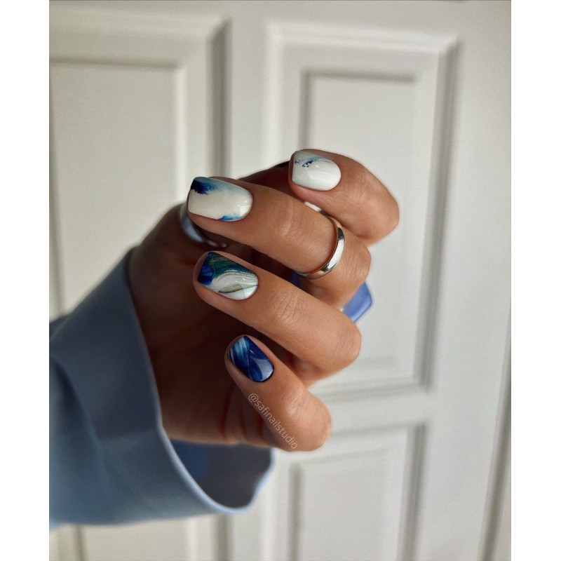 Nagelfolie Malibu - Nail Wraps by provocative nails & safinailstudio-NAIL WRAPS SELBSTKLEBEND-Double Beauty Shop