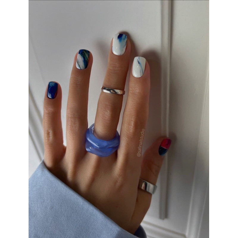 Nagelfolie Malibu - Nail Wraps by provocative nails & safinailstudio-NAIL WRAPS SELBSTKLEBEND-Double Beauty Shop