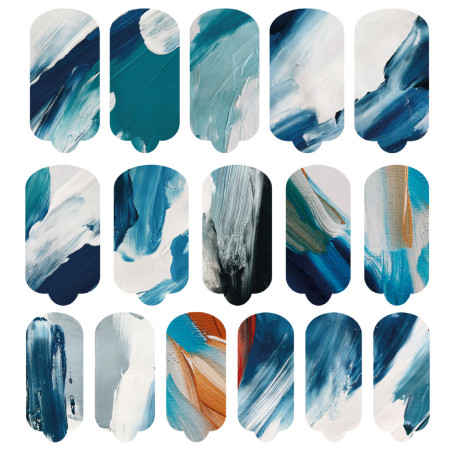 Nagelfolie Malibu - Nail Wraps by provocative nails & safinailstudio