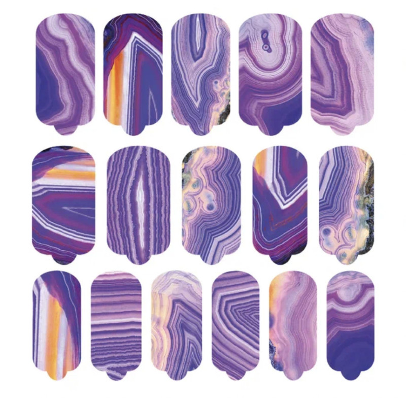 Nagelfolie Lilac Agate - Nail Wraps by Provocative Nails-NAIL WRAPS SELBSTKLEBEND-Double Beauty Shop