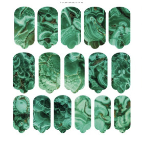 Nagelfolie Malachite - Nail Wraps by Provocative Nails 2
