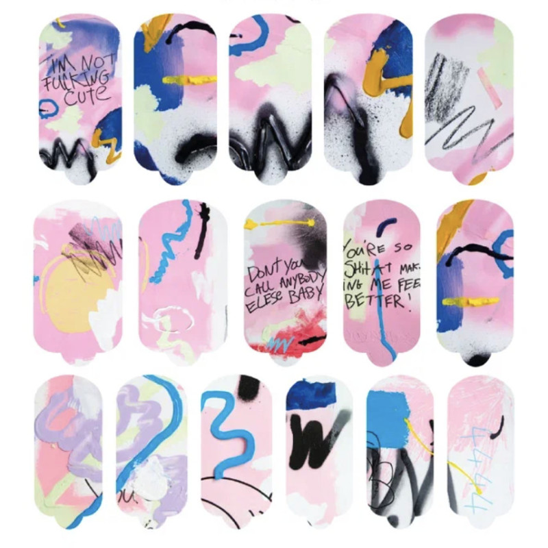 Nagelfolie Modern Art - Nail Wraps by Provocative Nails-NAIL WRAPS SELBSTKLEBEND-Double Beauty Shop