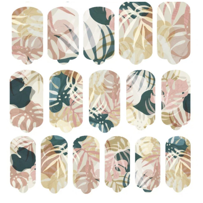 Nagelfolie Monsterra - Nail Wraps by Provocative Nails-NAIL WRAPS SELBSTKLEBEND-Double Beauty Shop