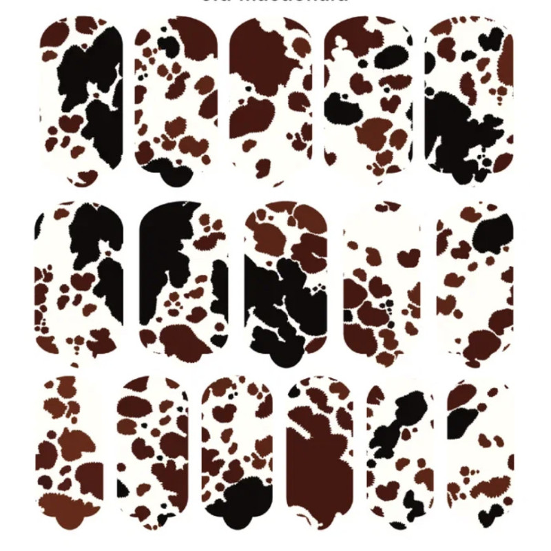 Nagelfolie Old Macdonald - Nail Wraps by Provocative Nails-NAIL WRAPS SELBSTKLEBEND-Double Beauty Shop