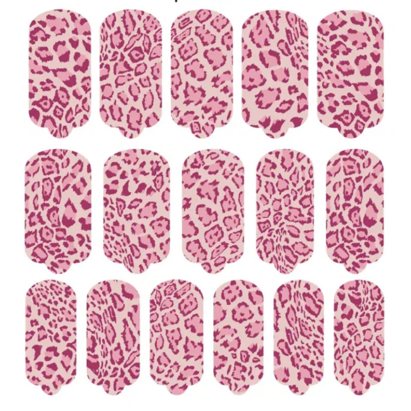 Nagelfolie Pink Leo - Nail Wraps by Provocative Nails-NAIL WRAPS SELBSTKLEBEND-Double Beauty Shop