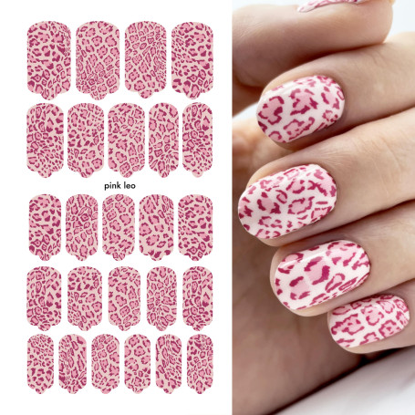 Nagelfolie Pink Leo - Nail Wraps by Provocative Nails