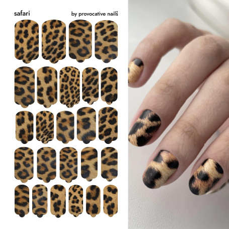 Nagelfolie Safari - Nail Wraps by Provocative Nails