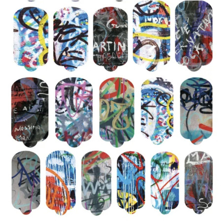 Nagelfolie Street Art 2 - Nail Wraps by Provocative Nails