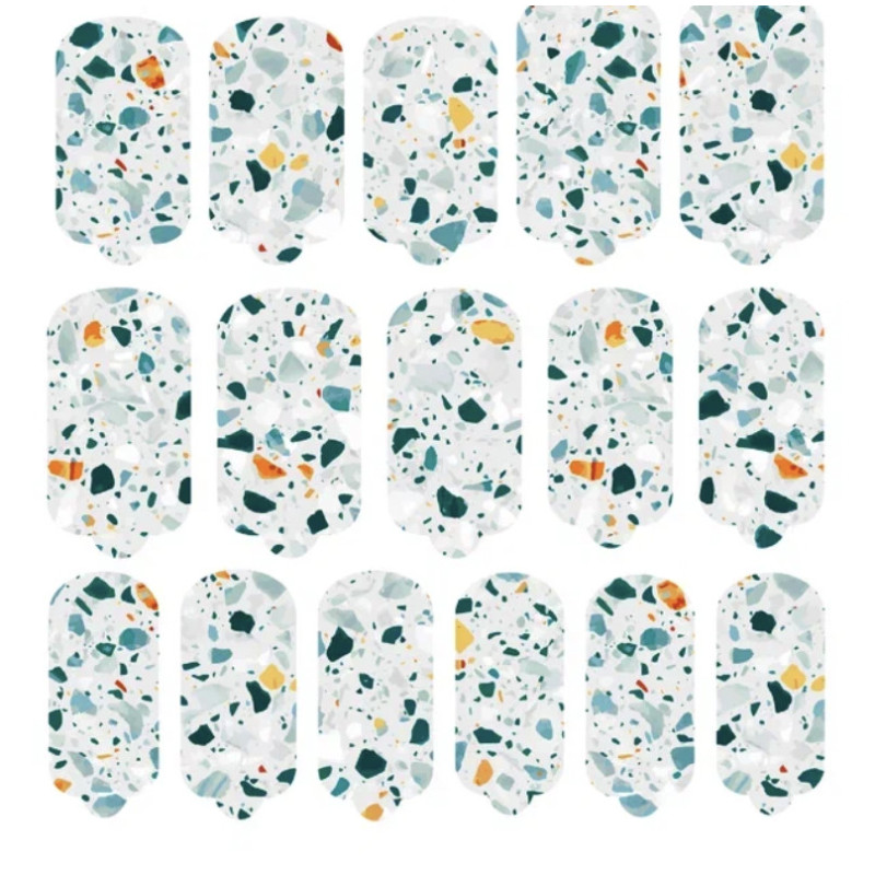 Nagelfolie Terrazzo - Nail Wraps by Provocative Nails-NAIL WRAPS SELBSTKLEBEND-Double Beauty Shop