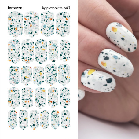 Nagelfolie Terrazzo - Nail Wraps by Provocative Nails