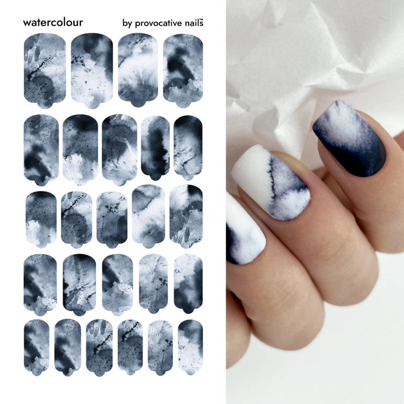 Nagelfolie Watercolour - Nail Wraps by Provocative Nails-NAIL WRAPS SELBSTKLEBEND-Double Beauty Shop