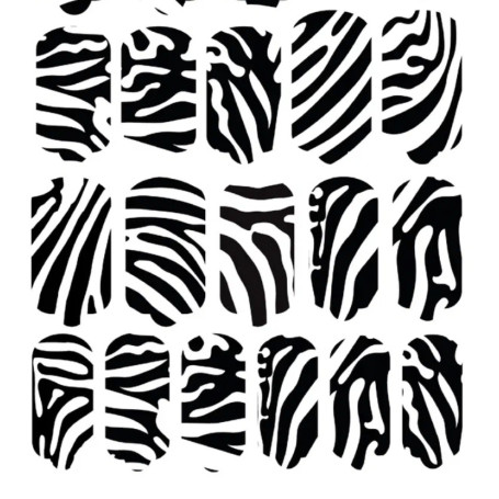 Nagelfolie Zebra - Nail Wraps by Provocative Nails
