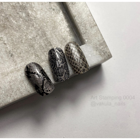 0004 by Vakula Matte stamping schablone + design blatt ART STAMPING