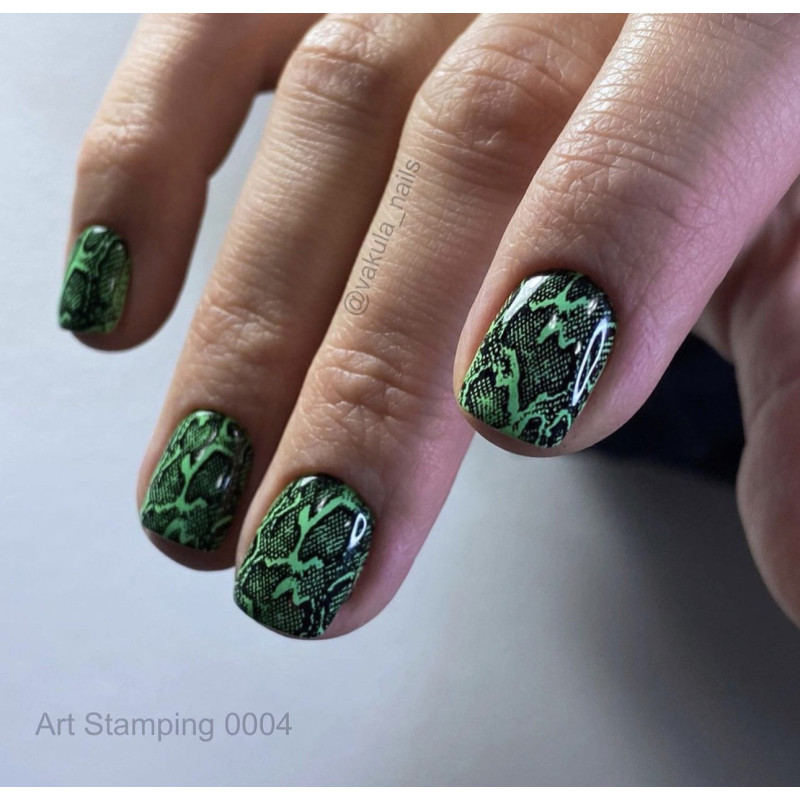 0004 by Vakula Matte stamping schablone + design blatt ART STAMPING-ALLE SCHABLONEN-Double Beauty Shop