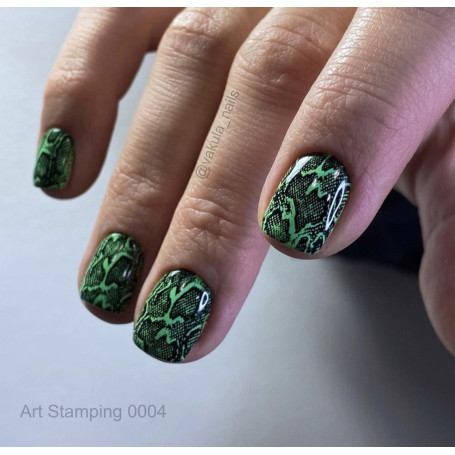 0004 by Vakula Matte stamping schablone + design blatt ART STAMPING