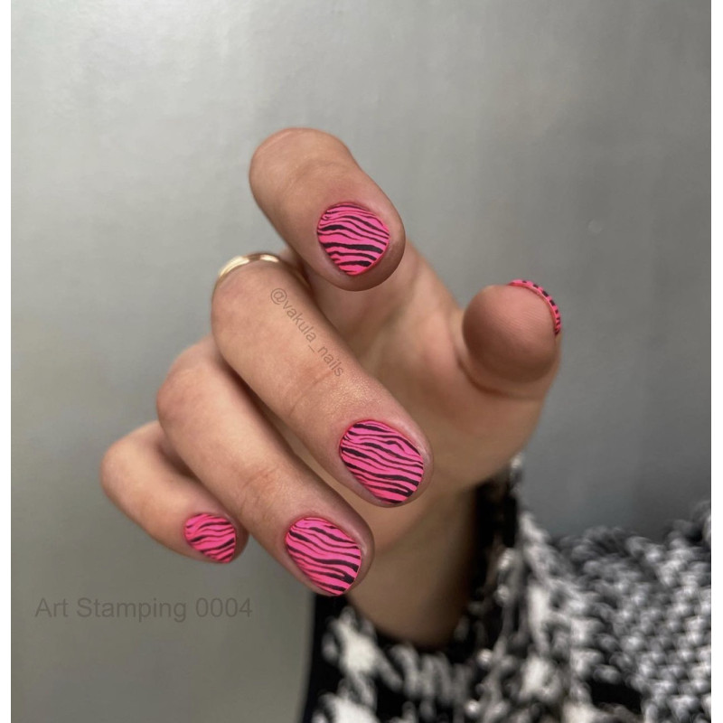 0004 by Vakula Matte stamping schablone + design blatt ART STAMPING-ALLE SCHABLONEN-Double Beauty Shop