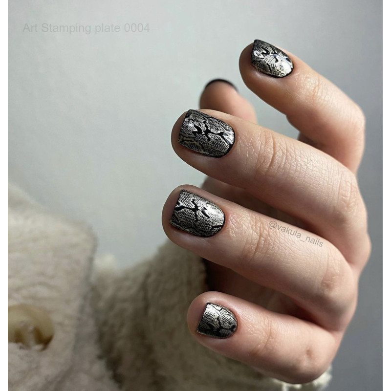 0004 by Vakula Matte stamping schablone + design blatt ART STAMPING-ALLE SCHABLONEN-Double Beauty Shop