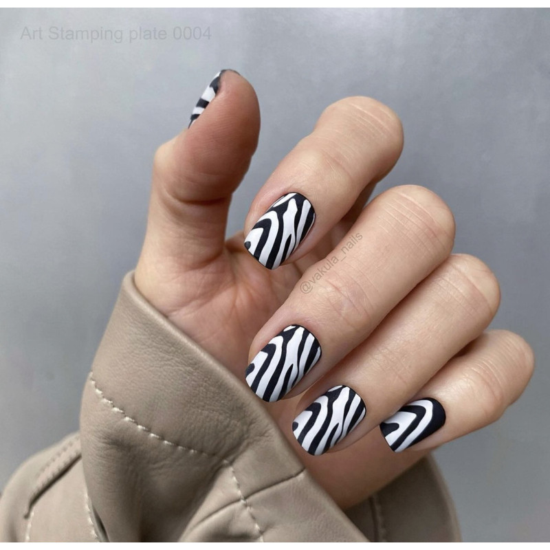 0004 by Vakula Matte stamping schablone + design blatt ART STAMPING-ALLE SCHABLONEN-Double Beauty Shop