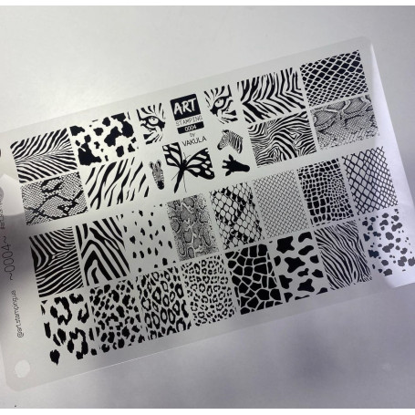 0004 by Vakula Matte stamping schablone + design blatt ART STAMPING