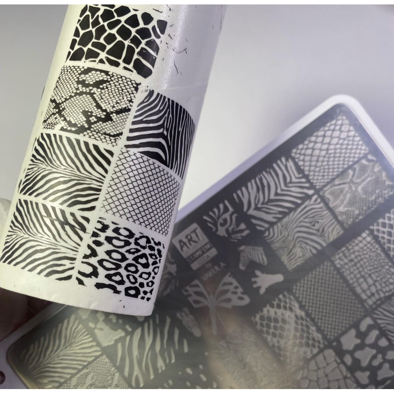 0004 by Vakula Matte stamping schablone + design blatt ART STAMPING-ALLE SCHABLONEN-Double Beauty Shop