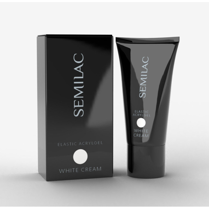 White Cream für French - ELASTIC ACRYLGEL (Double Flex) 30 g Semilac-ACRYLGEL-Double Beauty Shop
