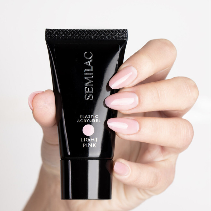 Light Pink - ELASTIC ACRYLGEL (Double Flex) 30 g Semilac-ACRYLGEL-Double Beauty Shop